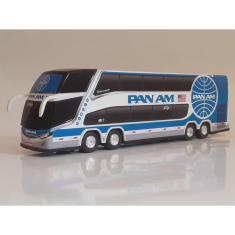 Miniatura ônibus Pan Am 2 Andares 30cm