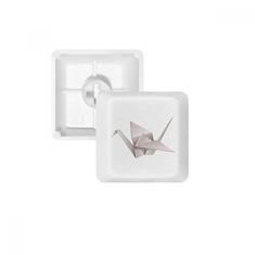 Teclado mecânico com padrão de guindaste abstrato de origami geométrico Kit de atualização para jogos PBT