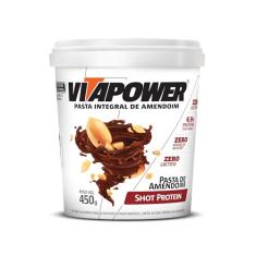 VitaPower Pasta De Amendoim Integral - 450G Shot Protein -