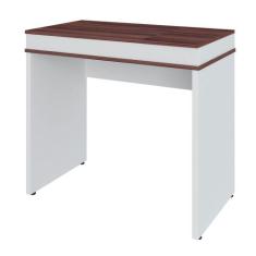 Mesa Para Escritório Escrivaninha Home Office Mind A02 Ipê Branco - Ly