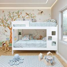 Beliche 100% MDF com Prateleira Vegas - Tigus Baby