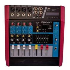 Mesa De Som Amplificada Soundvoice Ma420X - 4 Canais - 400 W
