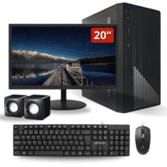 Computador Completo Intel I3 4º Geração 8gb Ssd 240gb Monitor 20 W10 -