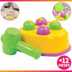 Brinquedo Criança Infantil Bate Martelo Rata Tuff Educativo - EF Brinq