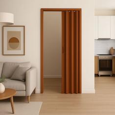 Porta Sanfonada Pvc 0,84x2,10  Multilit mogno