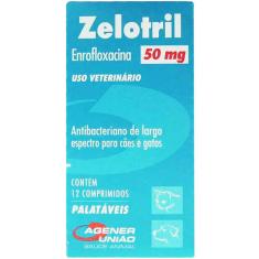 Antibacteriano Agener União Zelotril 12 comprimidos - 50 mg