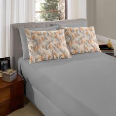 Jogo de Cama Casal Padrão Malha 100% Algodão Comfort Estampado - Sul B