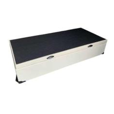 Cama Box Baú Solteiro Blindado Sintético Bege