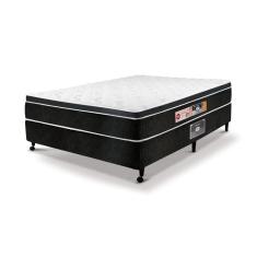 Cama Castor Casal Black e White Air One Face D33 138x188x50 + Box Castor