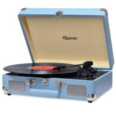 Toca Discos HI FI Raveo Sonetto Chrome, Vinyl, Bluetooth, USB, Aux, Oc