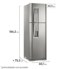 Geladeira Top Freezer Com Dispenser De Água Platinum 400L (Dw44s) - El