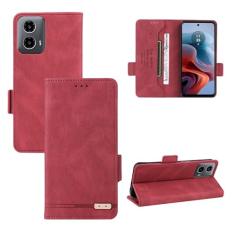 Capa flip para celular Compatível com capa carteira Motorola Moto G34 5G, capa flip de couro PU com porta-cartões [capa interna de TPU à prova de choque], capa de telefone, capa de proteção com fecho