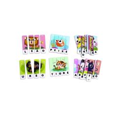 Brinquedo De Soletrar Palavras - Quebra-Cabeça De Animais