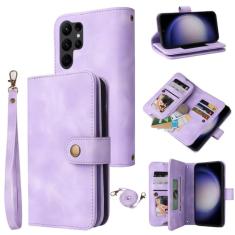 Dibosom Capa carteira compatível com Samsung Galaxy S23 Ultra 5G com alça transversal multifuncional flip suporte para cartão de crédito capa de telefone para S23Ultra 23S S 23 23Ultra 17.3 cm meninas