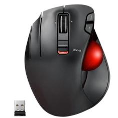 Mouse Trackball ELECOM EX-G para canhotos sem fio de 2,4 GHz
