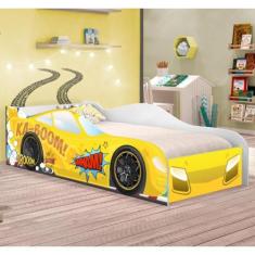 Cama Carro Kaboom Amarelo Solteiro - CasaH