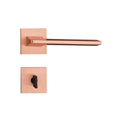 Fechadura Sara em Zamac Rose para Banheiro