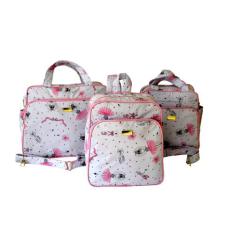 Kit Bolsa Maternidade Mala Bebê Enxoval Bailarina 3 Peças - Rubi Baby,