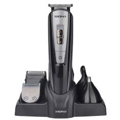 Conjunto de Barbeador Sem Fio Xion XI-HAIR5X1A - Preto/Prata