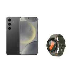 Samsung Combo Celular S24 256GB - Preto + Galaxy Watch7 BT 40mm - Verde