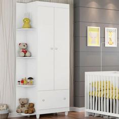 Guarda Roupa Quarto Infantil Gutti com 2 Portas e 1 Gaveta