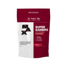 Super Gainers (3kg) - Sabor: Morango - Max Titanium, 1 Unidade, 3kg, 3