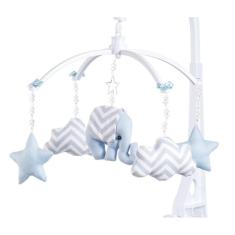 Móbile para berço musical e giratório Elefantinho Azul