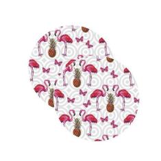 Sousplat Flamingo e Borboleta - NSW, 2 Peças, Sem base