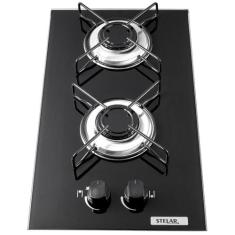 Cooktop a Gás Natural Stelar 2 Bocas Nivus Bivolt GN, Bivolt