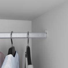 Guarda Roupa Casal Granada 6 Portas Bater 6 Gavetas MDF Cinamomo com Off White Sallêto Móveis