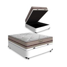 Cama Box Com Baú Viúva + Colchão De Molas Ensacadas - Anjos -