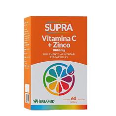 Supra Vitamina C + Zinco 60 Cápsulas - Herbamed
