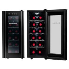 Adega Brastemp All Black Para 12 Garrafas Bzc12be Preto 110v