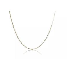 Colar Cumprido Com Mini Elos Folheado Em Ouro 18k