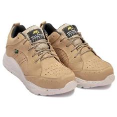 Tênis Casual Masculino Couro Resistente Conforto Dia a Dia-Masculino