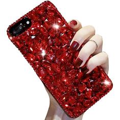 Aearll Capa de diamante brilhante compatível com Samsung Galaxy A53 5G, capa de telefone traseira 3D caseira de luxo brilhante cristal brilhante brilhante pedras totalmente transparentes com protetor