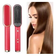 Escova Alisadora De Cabelo Pente Elétrico Portátil Cerâmico XSD-910 - 