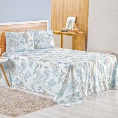 Jogo De Lençol Lidian Queen 3 Peças Hiperpercal Estampado 180 Fios - Lince