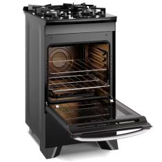 Fogão Electrolux 4 Bocas Efficient Fe4gp Com Mesa De Vidro Preto Bivolt