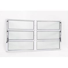 Janela Basculante de Alumínio 0,60 X 1,50 Linha All Modular Cor Branco