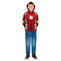 Blusa De Moletom Com Capuz Homem De Ferro, Roupa Infantil - Fantasia B
