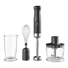 Mixer Misturador Multiuso Electrolux haste inox 3 em 1 700W 2 velocidades variaveis 3 acessórios mini processador resistente temperatura capacidade 500ml livre BPA IBP70 220v