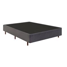 Base Box Casal 138x188x37cm Mannes Cinza