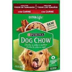 Dog Chow Ração Úmida Cães Adultos Carne Dog Chow 100G