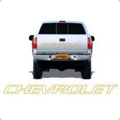 Faixa Tampa Traseira S10 1999/2005 Chevrolet Adesivo Dourado - SPORTIN