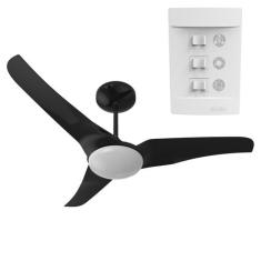 Ventilador De Teto Aliseu Slim Preto Com Controle De Parede, 220V