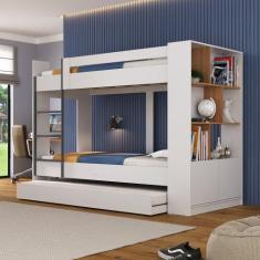 Treliche com Estante 2 Portas 6 Nichos - Hecol Móveis