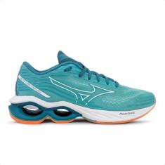 Tênis Mizuno Wave Creation 24 Masculino, 39, Azul, Laranja