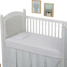 Lençol Berço 200 Fios 100% Algodão 2 Peças Toque Macio Liso - DONNA MA