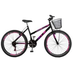 Bicicleta Aro 26 Kls Sport Gold Freio V-Brake Mtb 21 Marchas Feminina,